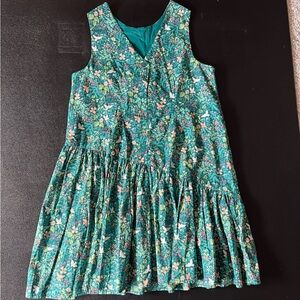Tea Collection Green Floral Dress